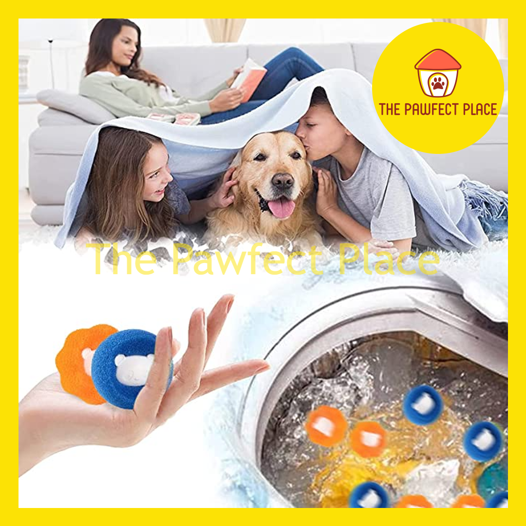 3 PCS Pet Hair Remover Hair Catcher Cat Dog Fur Lint Remover Ball Reusable Laundry Washing Machine