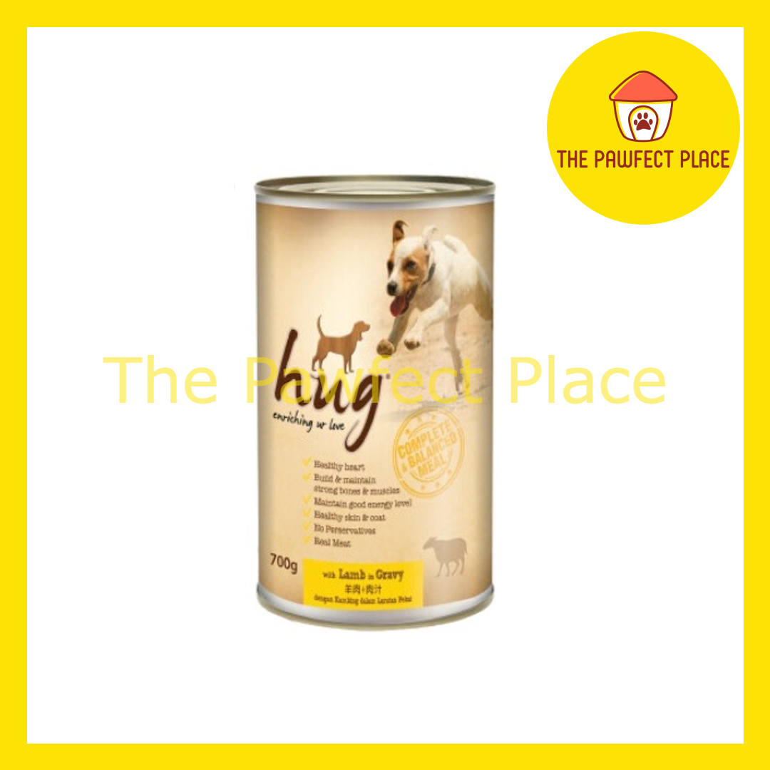 700G Hug Dog Canned Food Dog Wet Food with Bubble Wrap Chicken Vegetable Lamb Gravy Turkey