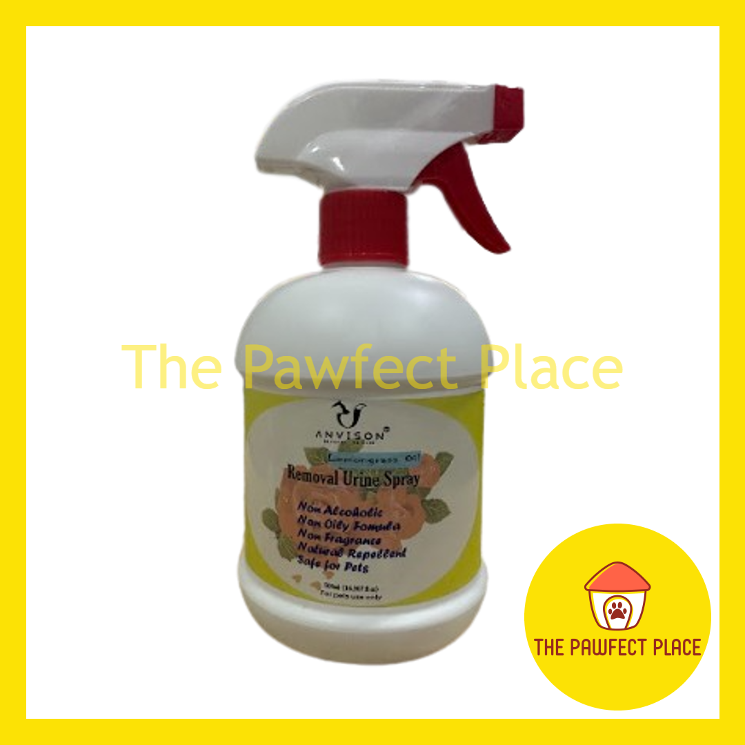 Anvison Removal Urine & Flea Tick Spray with Lemon Grass Oil for Dog & Cat (250ml/500ml)