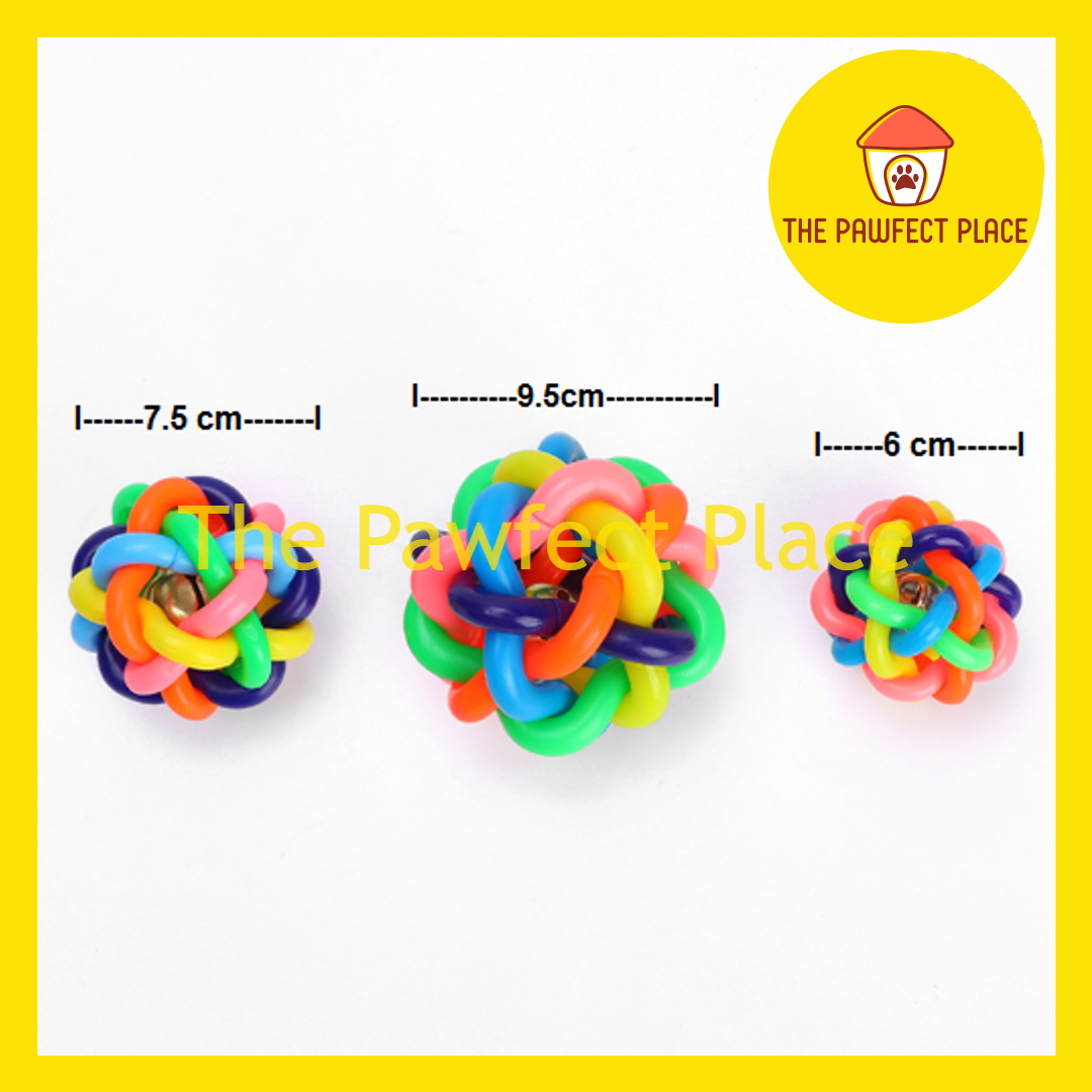 Pet Toy Rubber Rainbow Tinker bell Ball