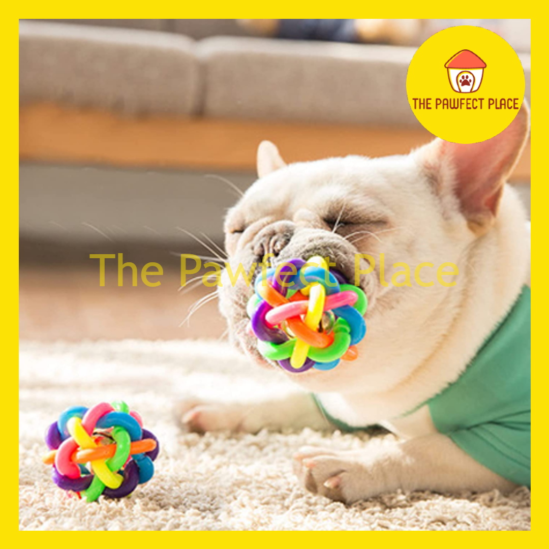 Pet Toy Rubber Rainbow Tinker bell Ball