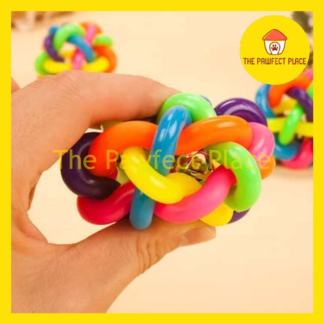Pet Toy Rubber Rainbow Tinker bell Ball