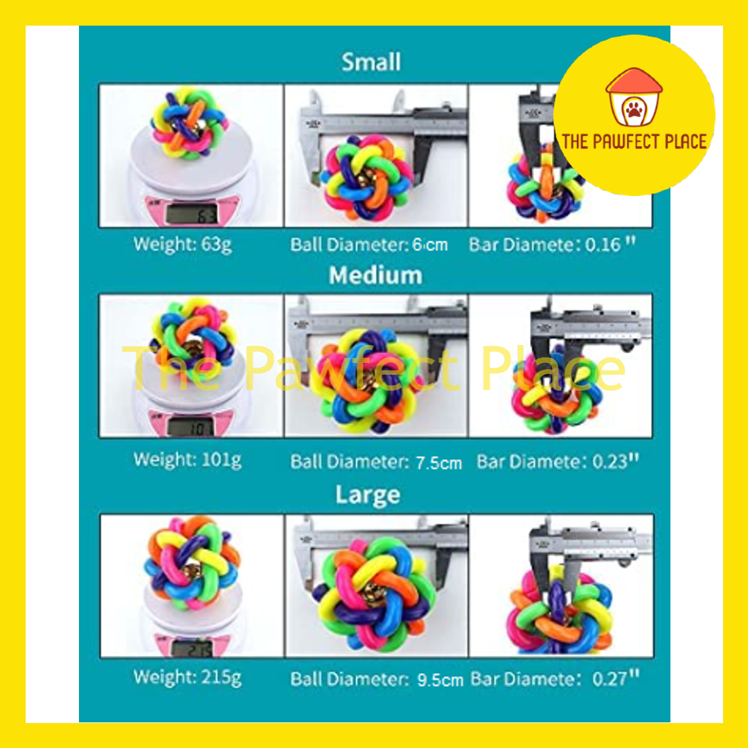 Pet Toy Rubber Rainbow Tinker bell Ball