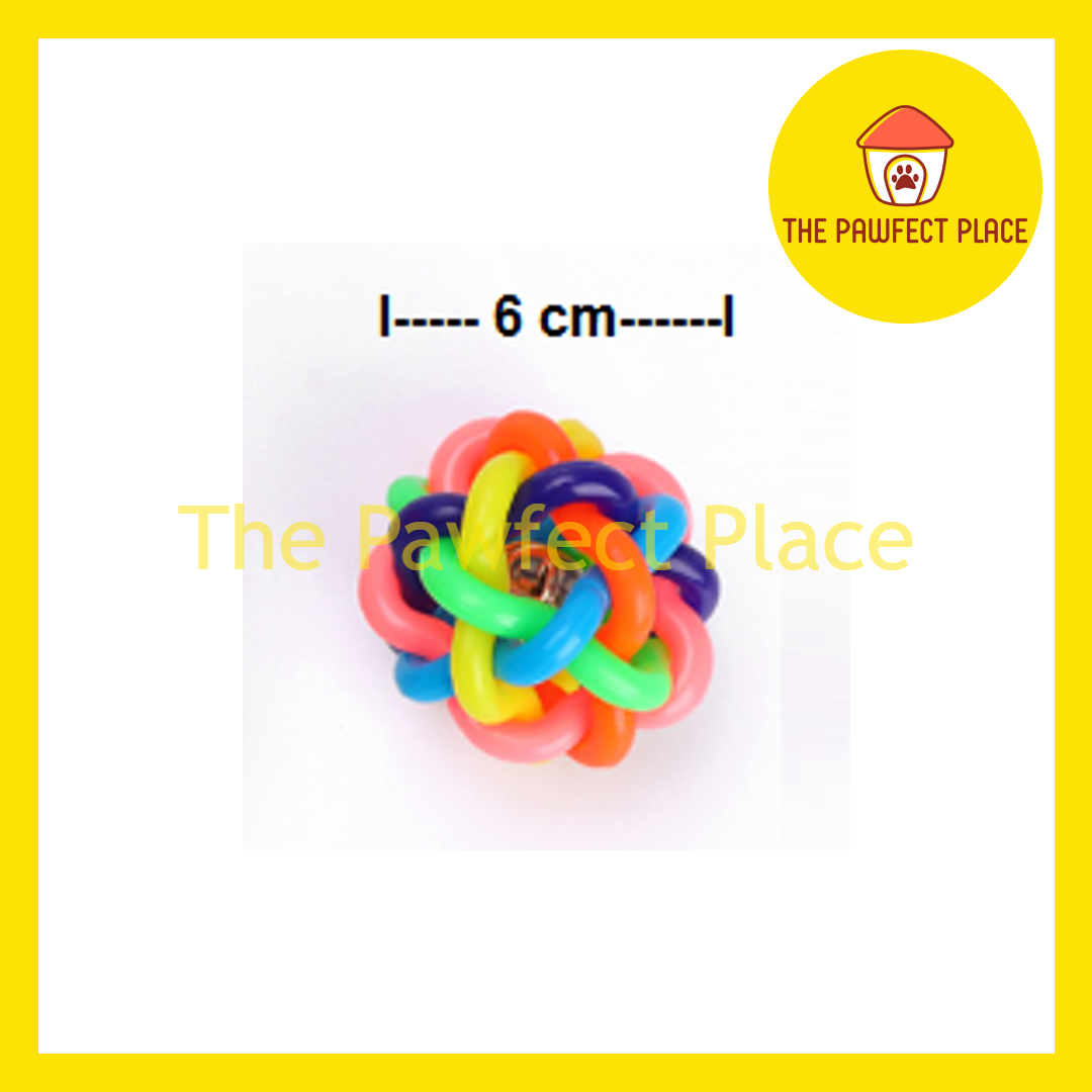 Pet Toy Rubber Rainbow Tinker bell Ball