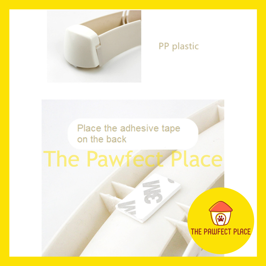 Track & Roll Interactive Cat Toy Adhesive Tape Cat Toys Tunnel Ball Pets Wall Window Mount Track Roll