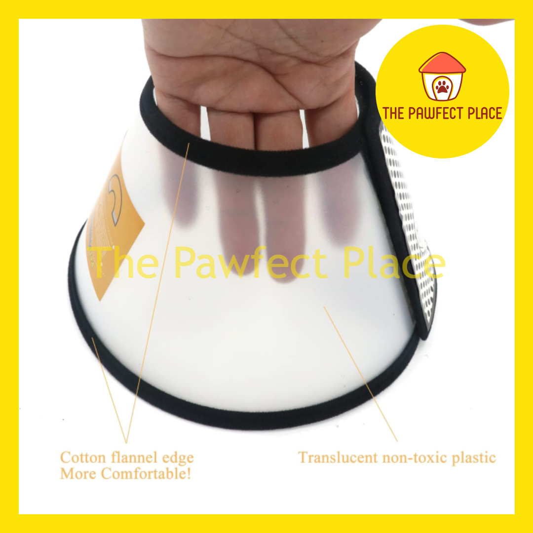 Adjustable Elizabethan Collar E-Collar For Cat & Dog 15cm-50cm XXXS to XXXL