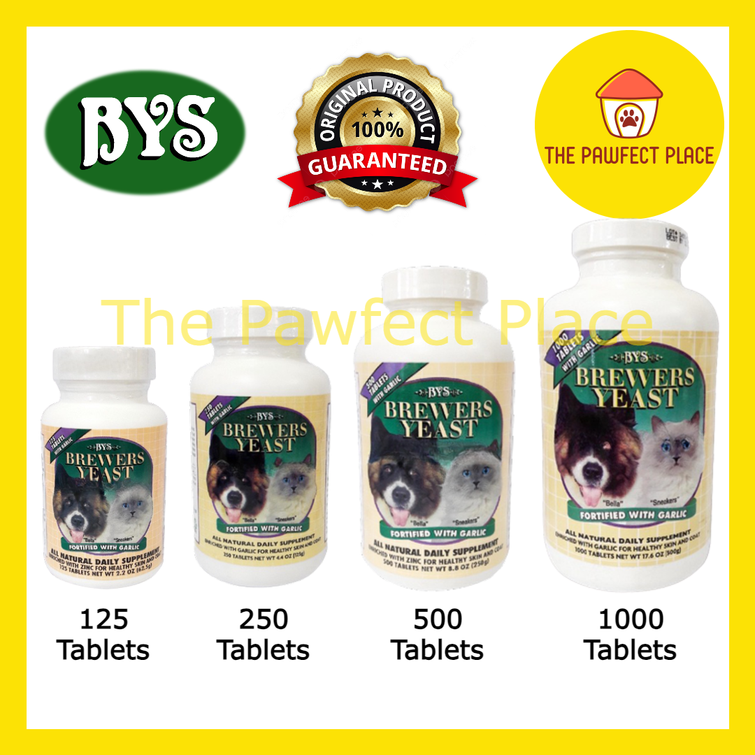 BYS Brewers Yeast Vitamin For Cat & Dog Pet Supplement Vitamin Kucing Bulu Gemuk Original Packaging