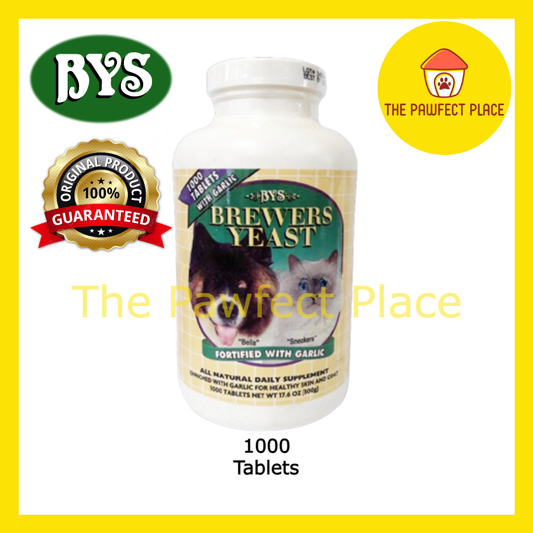 BYS Brewers Yeast Vitamin For Cat & Dog Pet Supplement Vitamin Kucing Bulu Gemuk Original Packaging