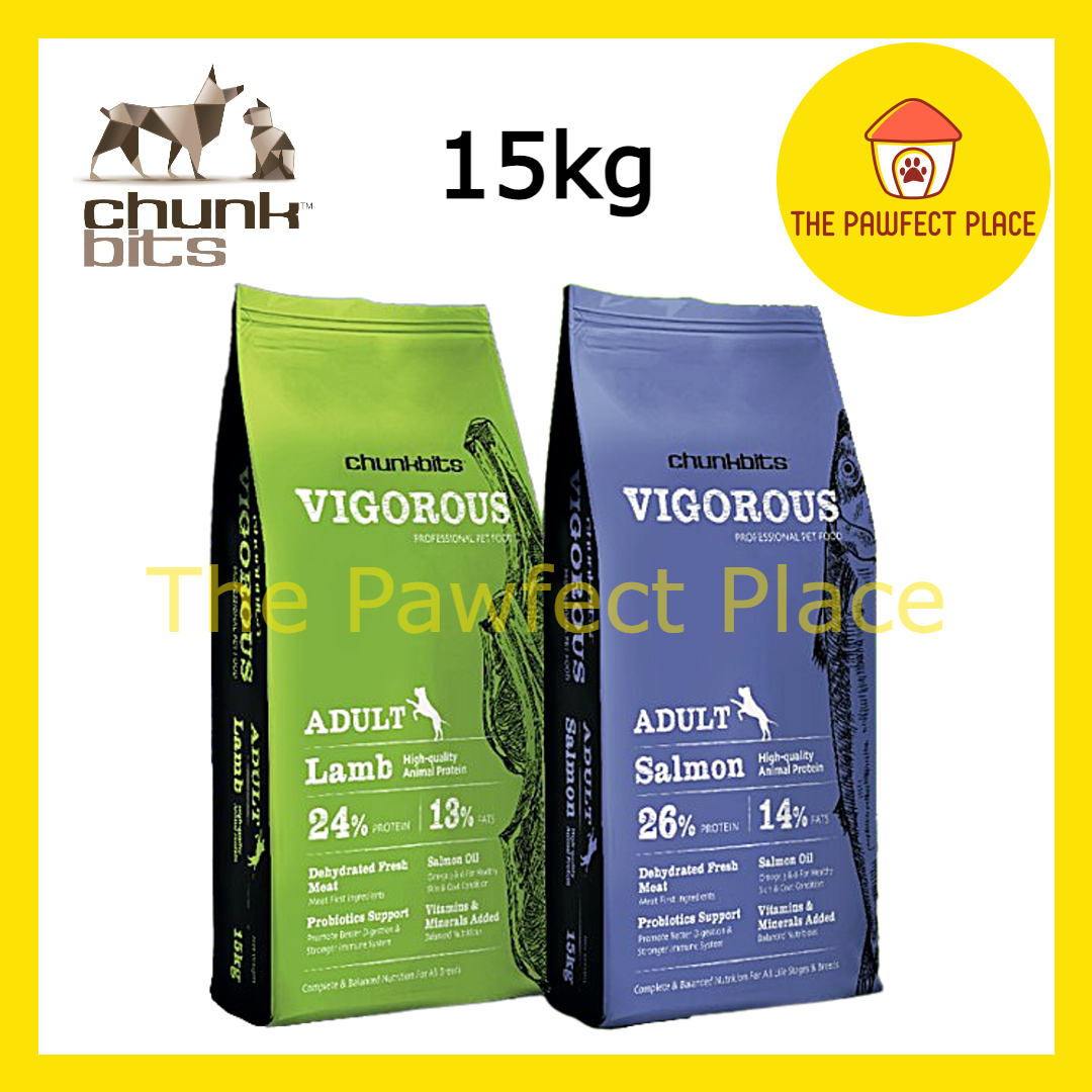 Chunkbits Vigorous Dog Food 15KG Salmon Lamb