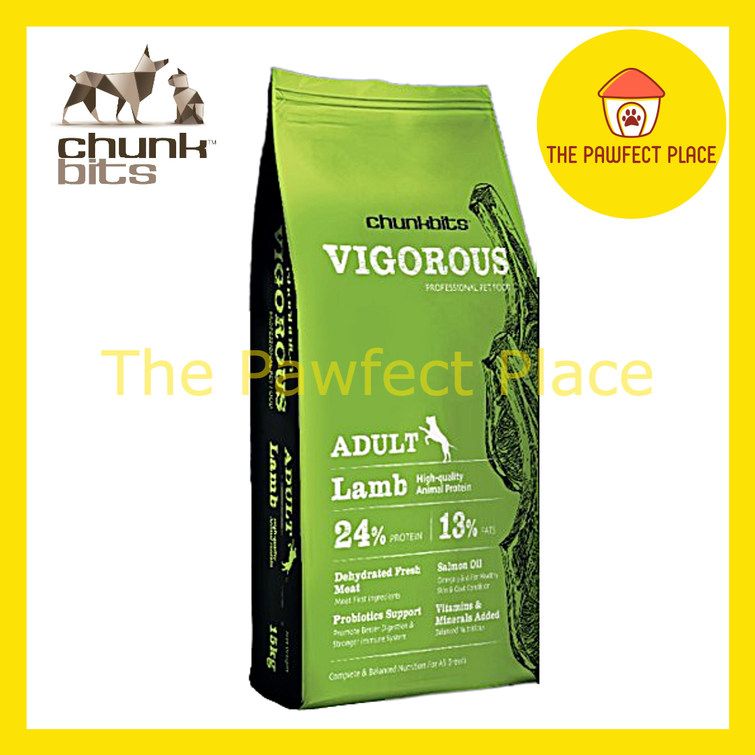 Chunkbits Vigorous Dog Food 15KG Salmon Lamb