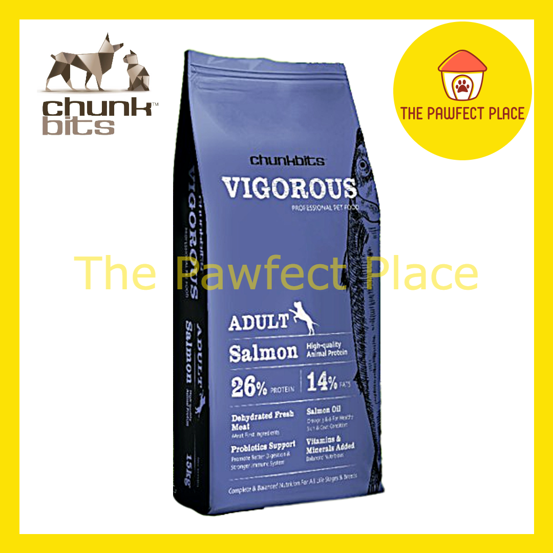 Chunkbits Vigorous Dog Food 15KG Salmon Lamb