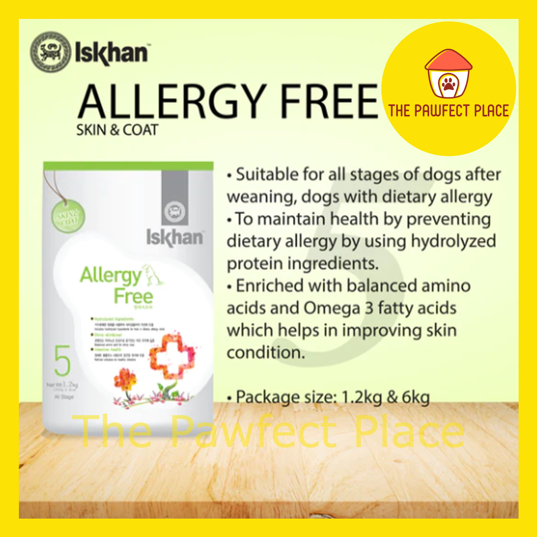 Iskhan Dog Food 6KG Allergy Free Sensitive Salmon Sensitive Duck Soft Salmon Pet Food Dry Food