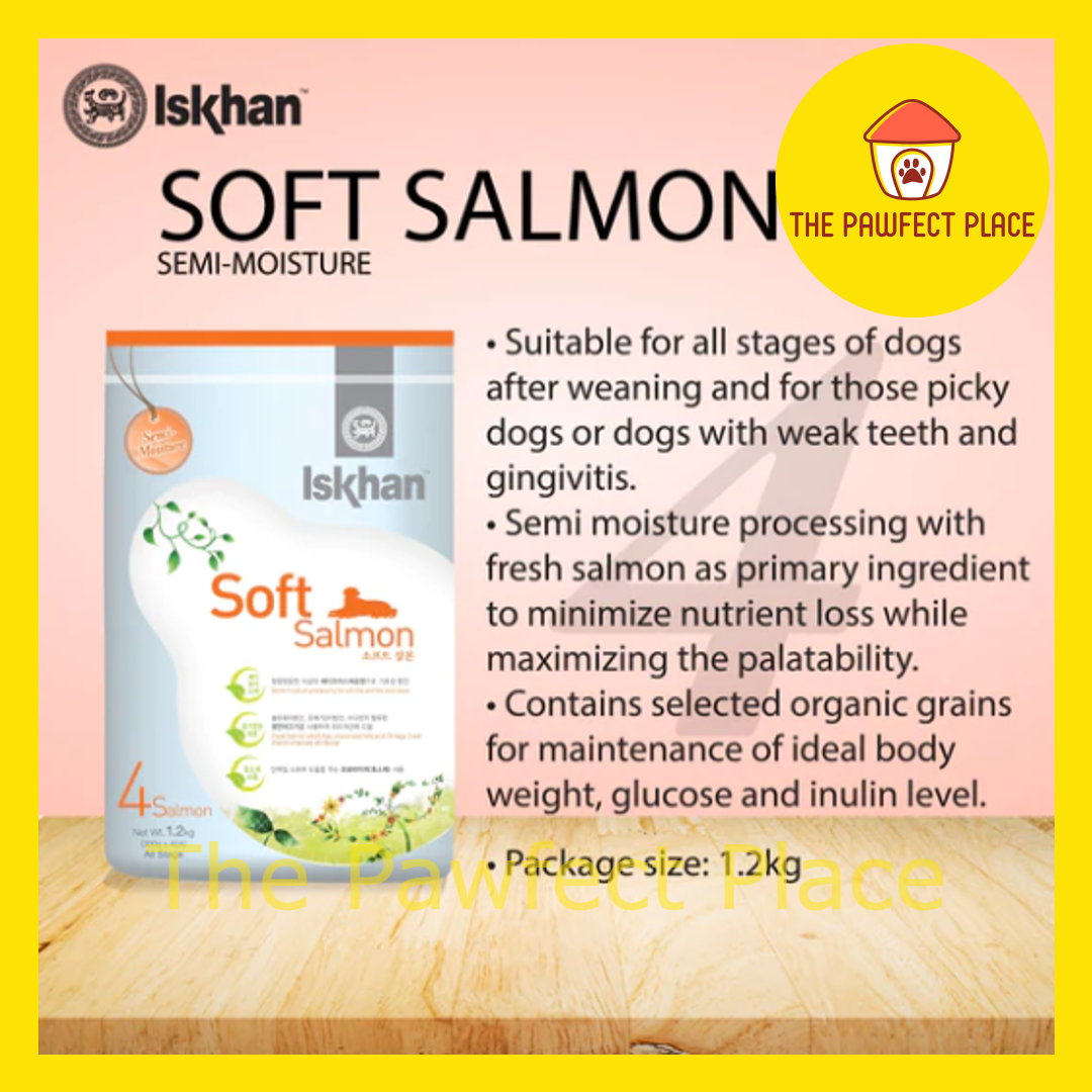 Iskhan Dog Food 6KG Allergy Free Sensitive Salmon Sensitive Duck Soft Salmon Pet Food Dry Food