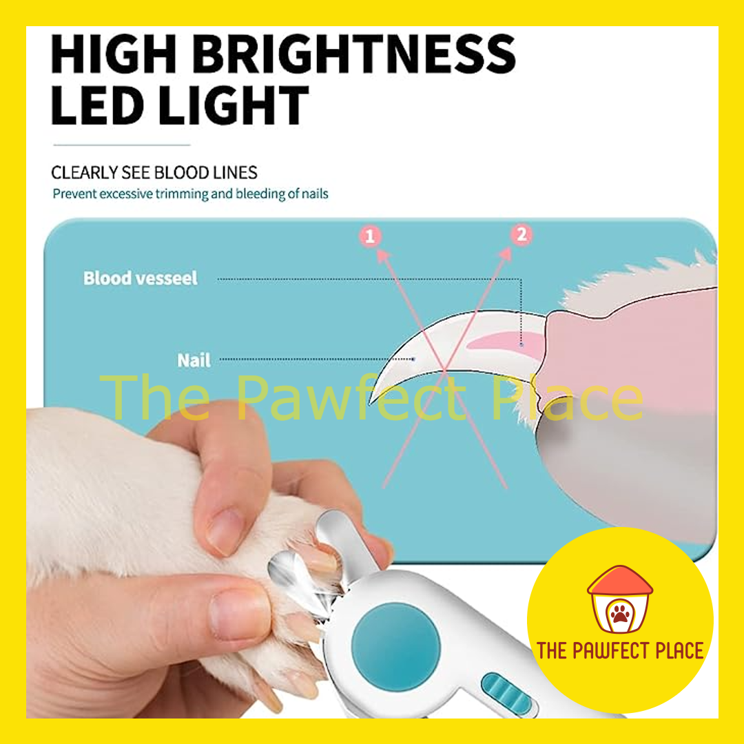 Pet Nail Clipper with LED Lights Pet Nail Trimmer with Nail File