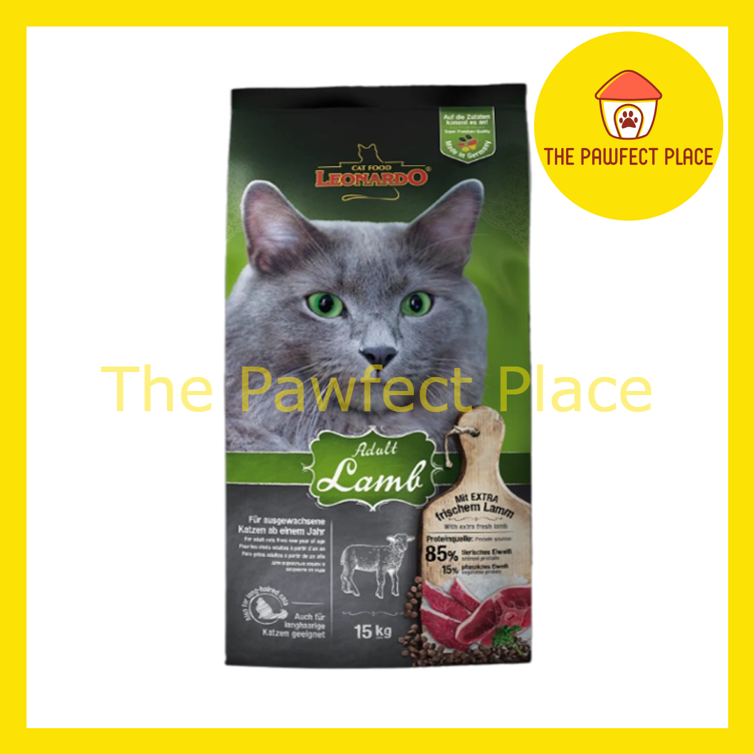 15kg Leonardo Cat Dry Food Made in Germany Adult Fish Adult Lamb Adult Complete Adult Duck