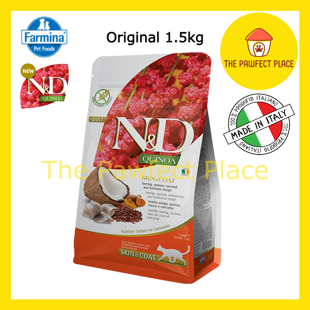 Farmina N&D Prime Quinoa Cat Food Repack 500g 1kg Original 1.5kg Makanan Kucing Adult Kitten Made in Italy