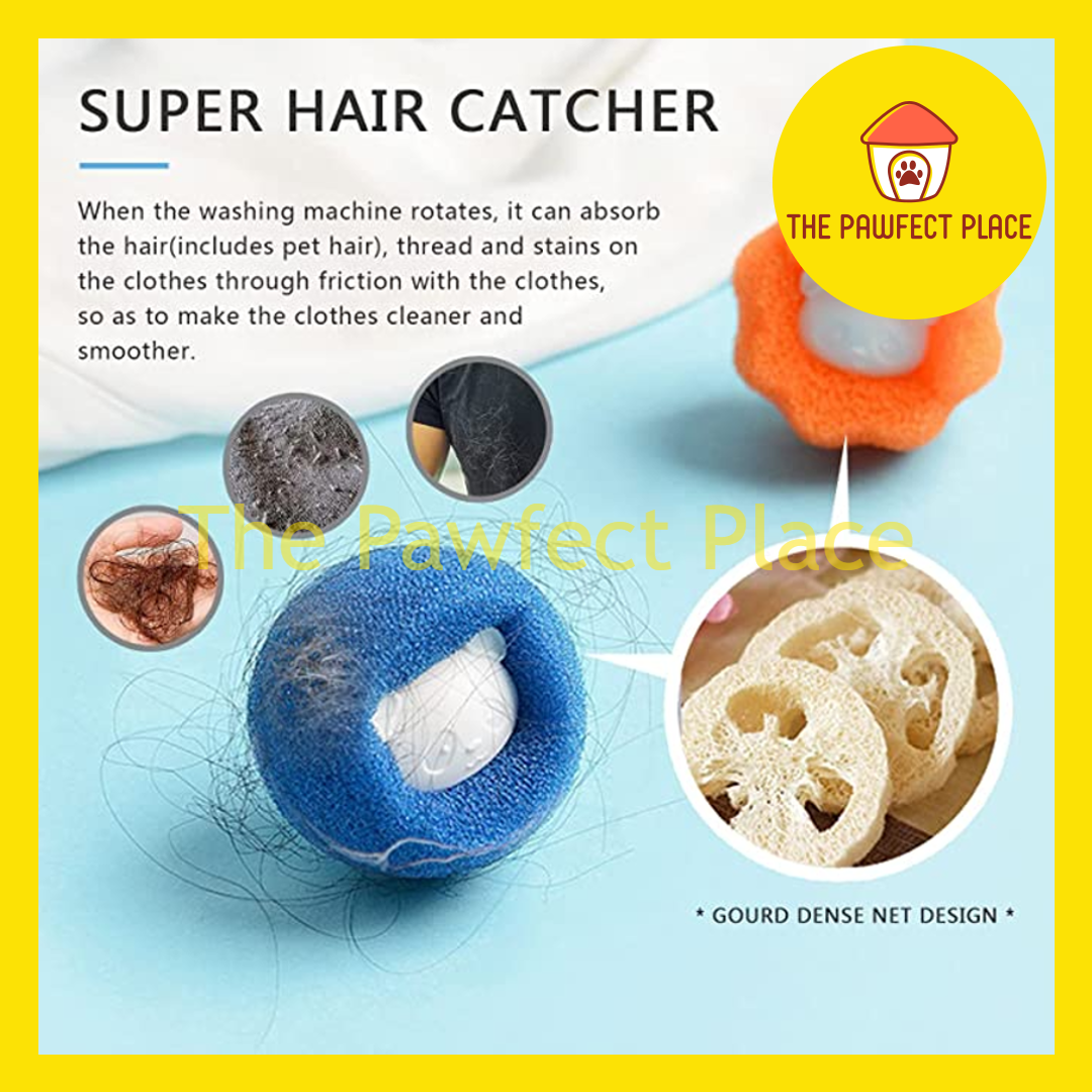 3 PCS Pet Hair Remover Hair Catcher Cat Dog Fur Lint Remover Ball Reusable Laundry Washing Machine