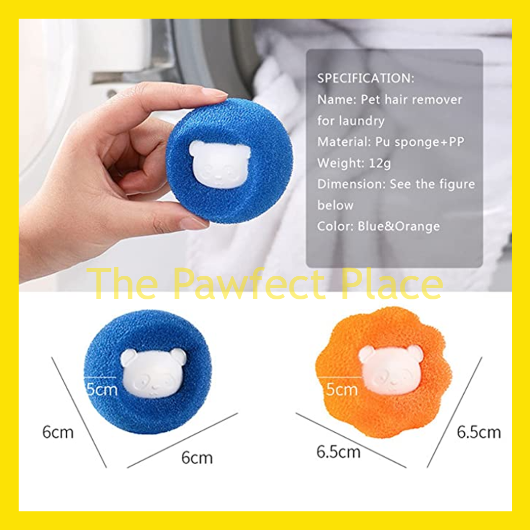 3 PCS Pet Hair Remover Hair Catcher Cat Dog Fur Lint Remover Ball Reusable Laundry Washing Machine