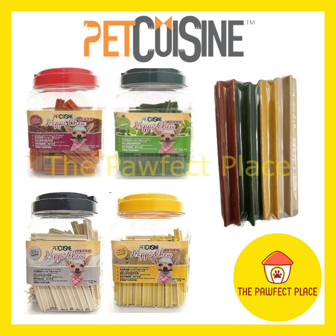 PETCUISINE™ Happi Chew Dental Sticks For Dog-4 Sticks 4in1 Cheese Chlorophyll Lamb Milk