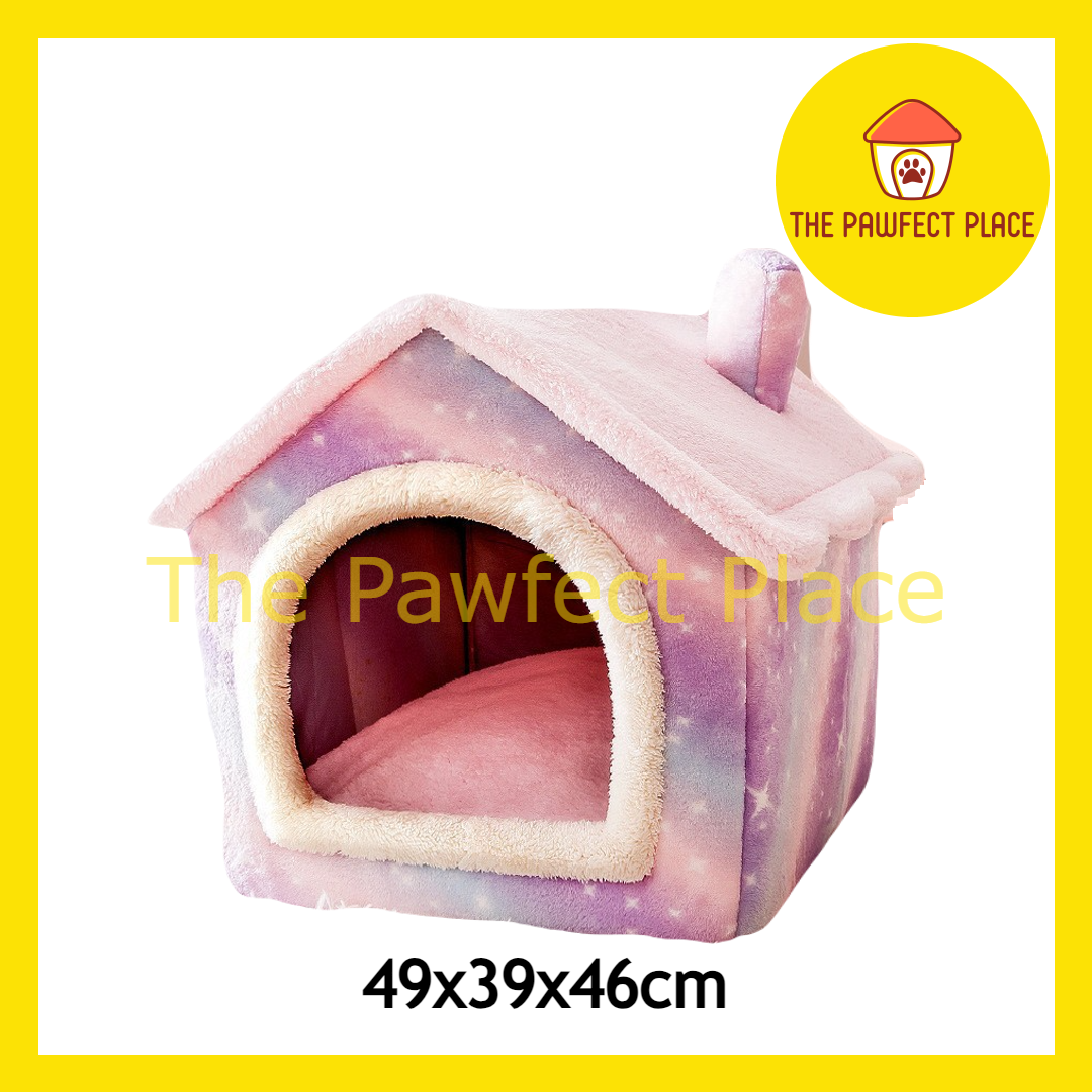 Pet House Washable Foldable Indoor Pet Bed Dog Bed Soft Kennel Bed Cat Bed House Cat House Warm