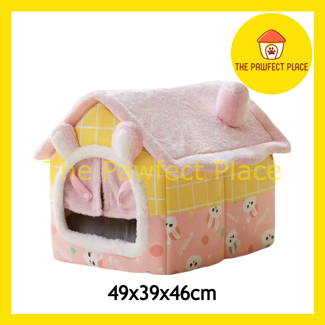 Pet House Washable Foldable Indoor Pet Bed Dog Bed Soft Kennel Bed Cat Bed House Cat House Warm