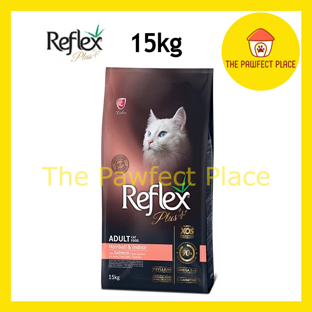 Reflex Plus 15kg Kitten Adult Cat Dry Food Urinary Hairball Indoor Salmon Lamb