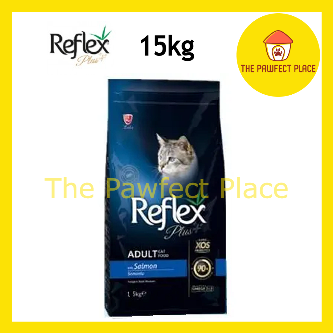 Reflex Plus 15kg Kitten Adult Cat Dry Food Urinary Hairball Indoor Salmon Lamb