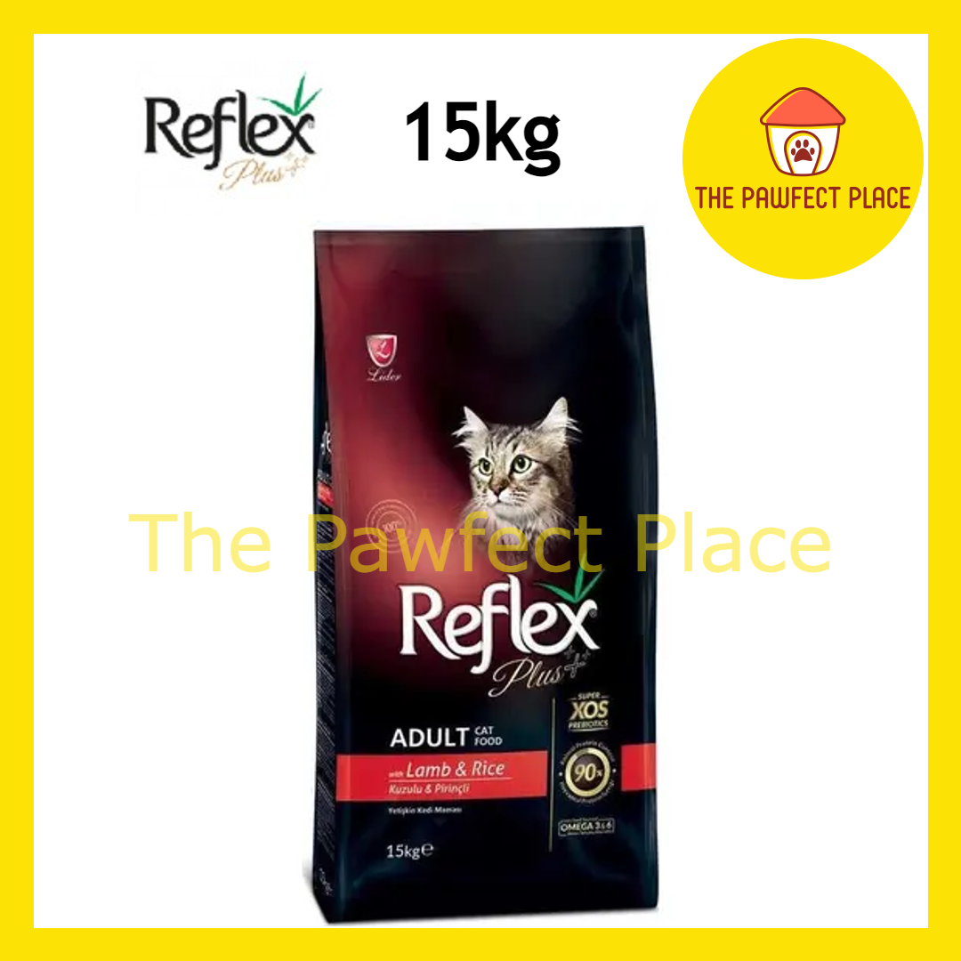 Reflex Plus 15kg Kitten Adult Cat Dry Food Urinary Hairball Indoor Salmon Lamb