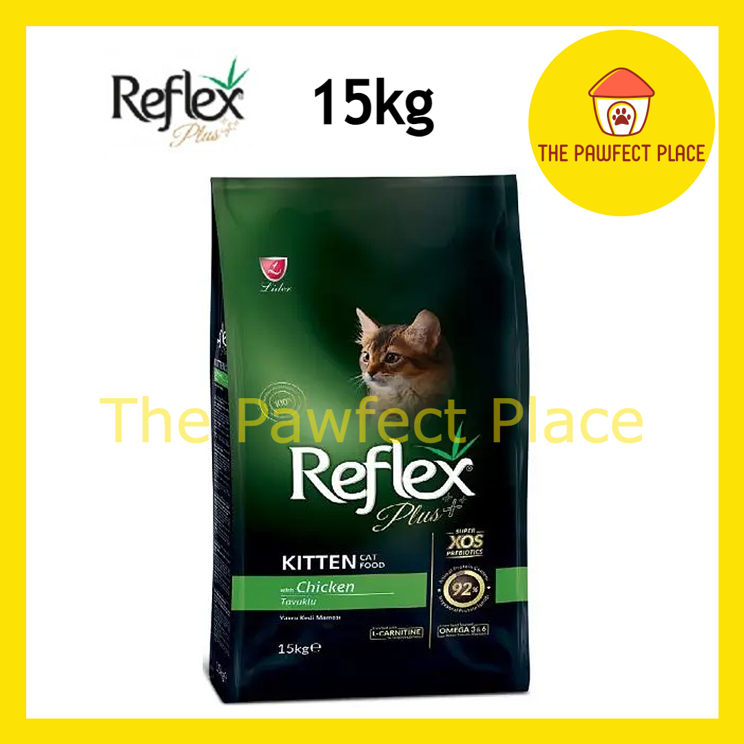 Reflex Plus 15kg Kitten Adult Cat Dry Food Urinary Hairball Indoor Salmon Lamb