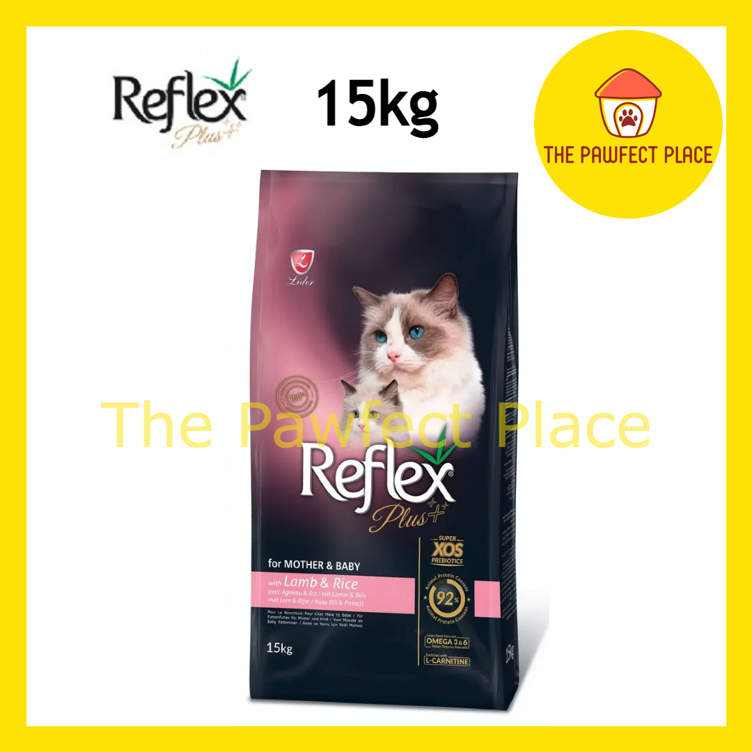 Reflex Plus 15kg Kitten Adult Cat Dry Food Urinary Hairball Indoor Salmon Lamb