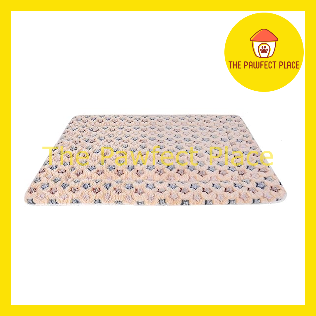 Pet Bed Blanket Comfy Soft Large Plush Fluffy Sleeping Mat Washable Cat Dog Katil Tempat Tidur Kucing Lembut Selesa