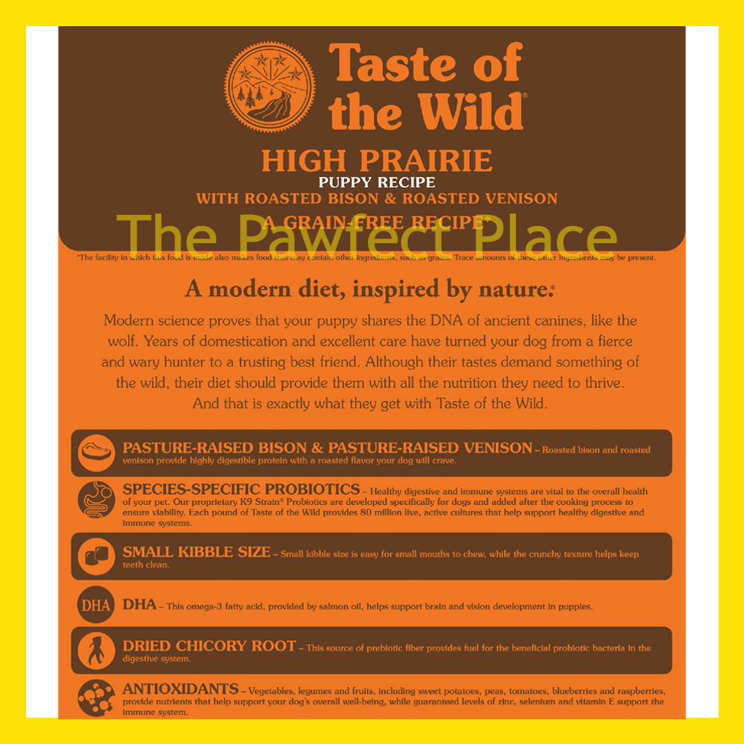 Taste of the Wild 1.5kg / 2KG Dry Dog Food TOTW (Lamb / Fowl / Salmon / Venison / Puppy)