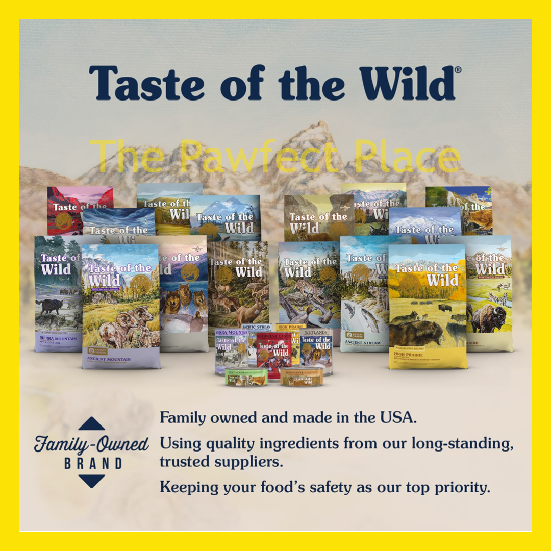 Taste of the Wild 1.5kg / 2KG Dry Dog Food TOTW (Lamb / Fowl / Salmon / Venison / Puppy)