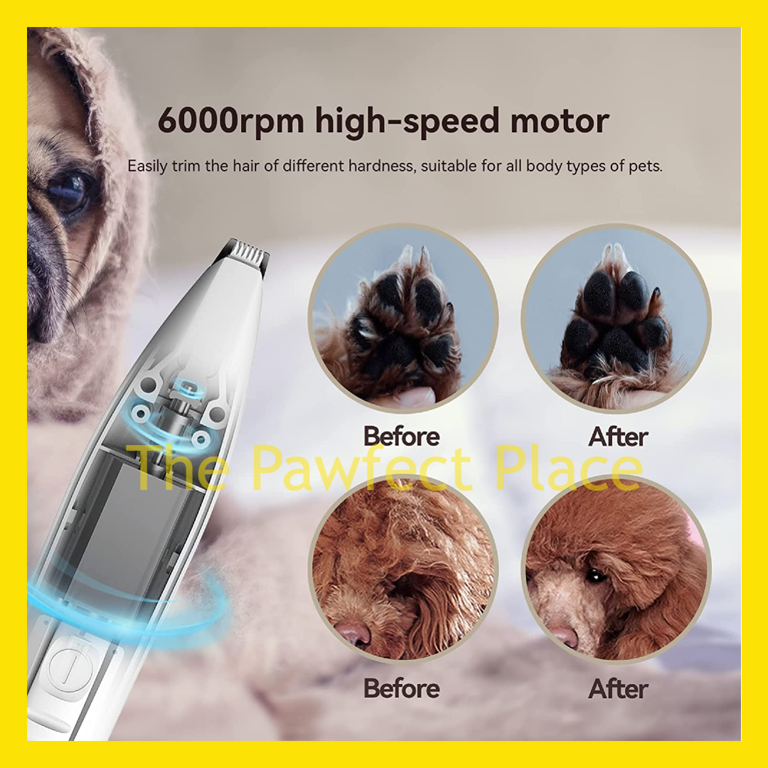 Pet Foot Paw Hair Trimmer USB Rechargeable With Light Electric Shaver Cat Dog Hair Shaver Cukur Bulu Kucing