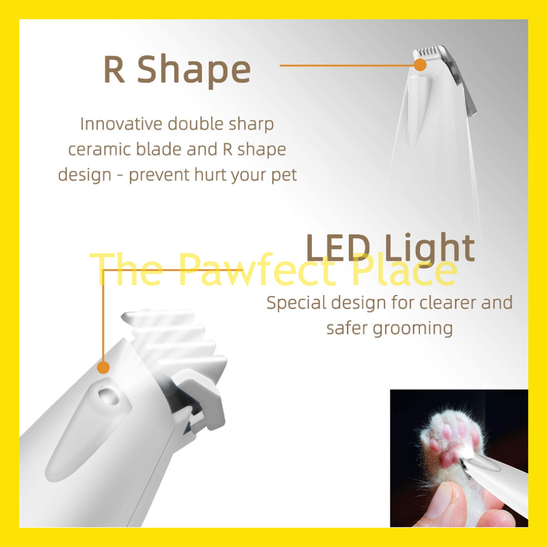 Pet Foot Paw Hair Trimmer USB Rechargeable With Light Electric Shaver Cat Dog Hair Shaver Cukur Bulu Kucing