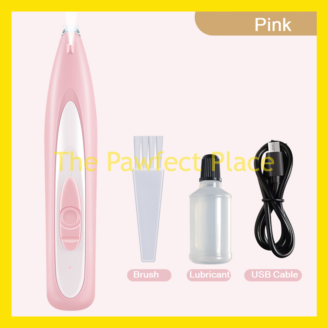 Pet Foot Paw Hair Trimmer USB Rechargeable With Light Electric Shaver Cat Dog Hair Shaver Cukur Bulu Kucing