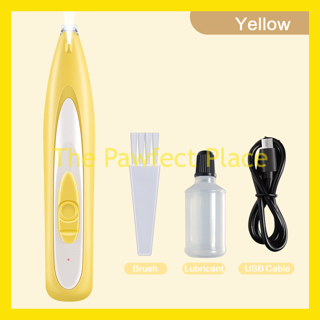 Pet Foot Paw Hair Trimmer USB Rechargeable With Light Electric Shaver Cat Dog Hair Shaver Cukur Bulu Kucing