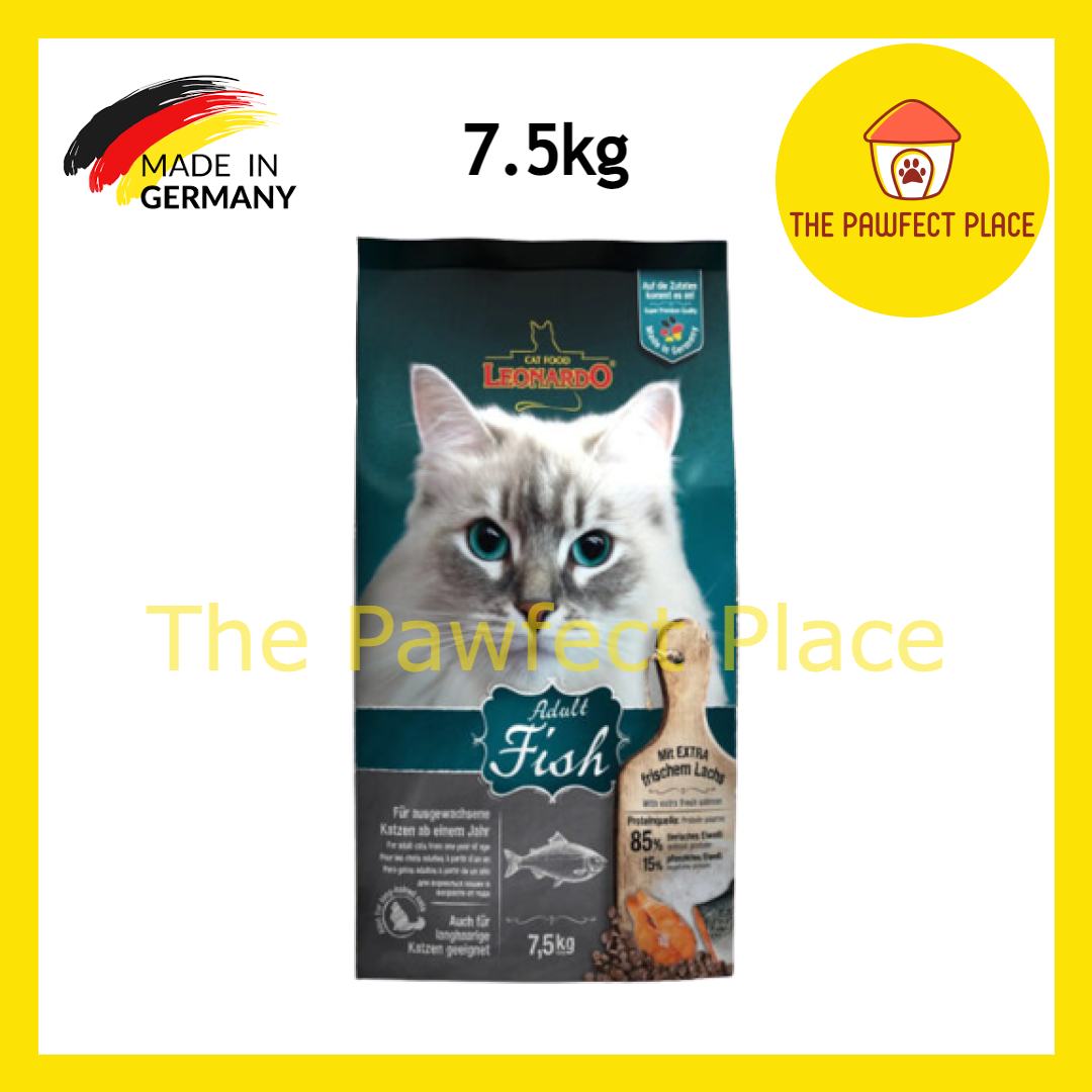 Leonardo 7.5kg Kitten/ Adult Complete/Adult Lamb/Adult Salmon GF/Adult Poultry/Adult Fish/ Senior