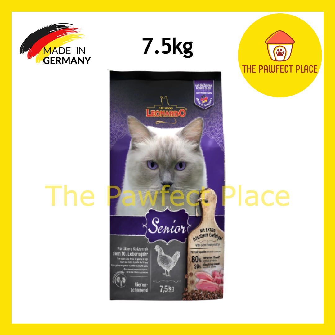 Leonardo 7.5kg Kitten/ Adult Complete/Adult Lamb/Adult Salmon GF/Adult Poultry/Adult Fish/ Senior