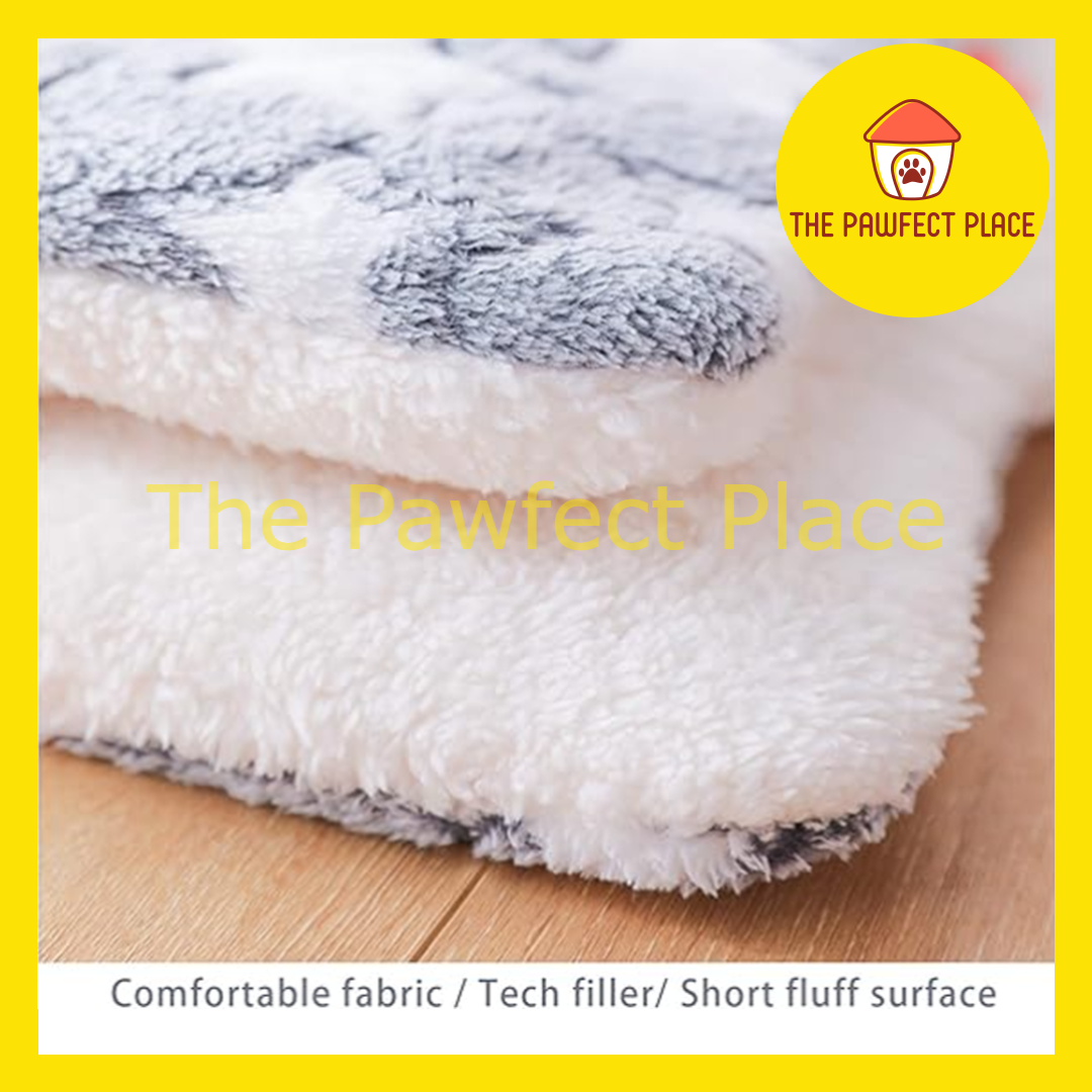 Pet Bed Blanket Comfy Soft Large Plush Fluffy Sleeping Mat Washable Cat Dog Katil Tempat Tidur Kucing Lembut Selesa