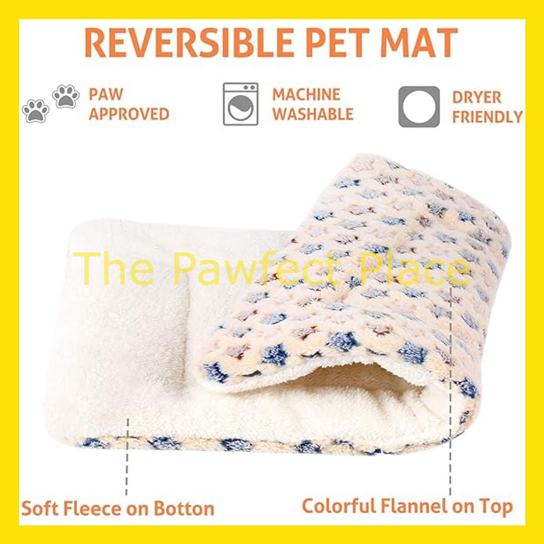 Pet Bed Blanket Comfy Soft Large Plush Fluffy Sleeping Mat Washable Cat Dog Katil Tempat Tidur Kucing Lembut Selesa