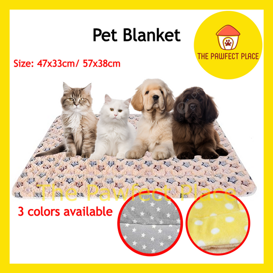 Pet Bed Blanket Comfy Soft Large Plush Fluffy Sleeping Mat Washable Cat Dog Katil Tempat Tidur Kucing Lembut Selesa