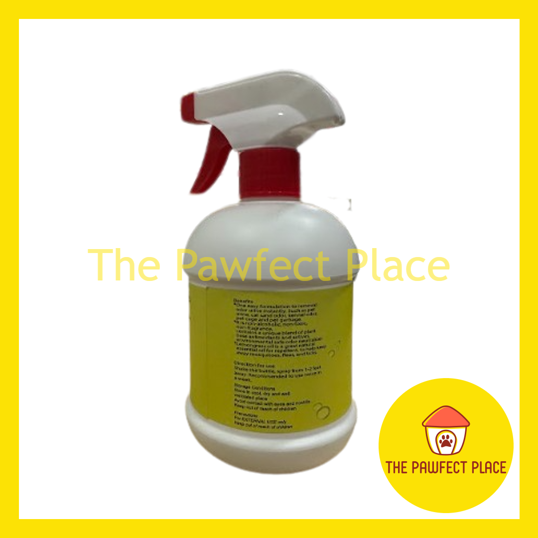 Anvison Removal Urine & Flea Tick Spray with Lemon Grass Oil for Dog & Cat (250ml/500ml)