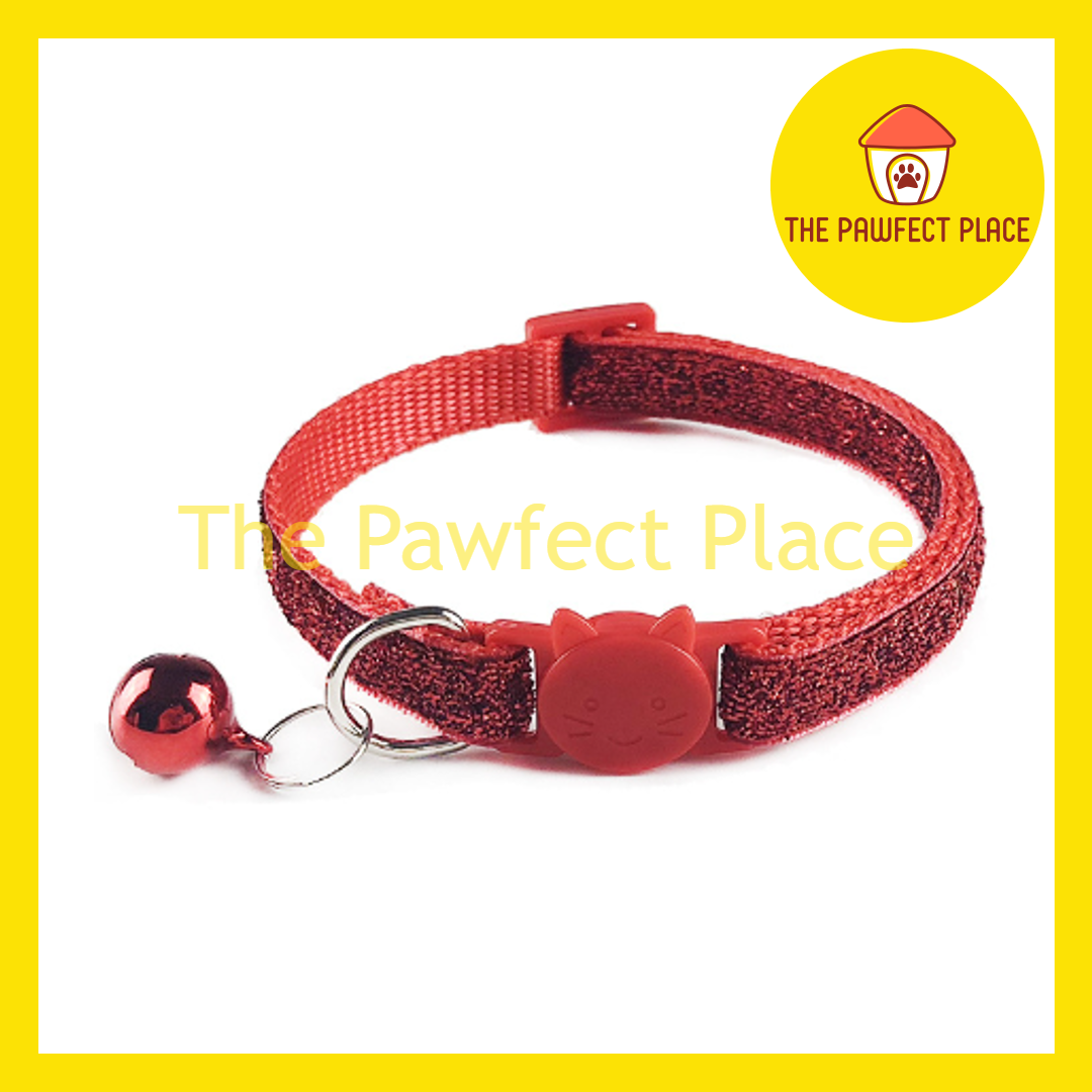 Pet Glitter Bling Bell Collar Pet Dog Cat Puppy Kitten Small Animal Fashion Rantai Kucing