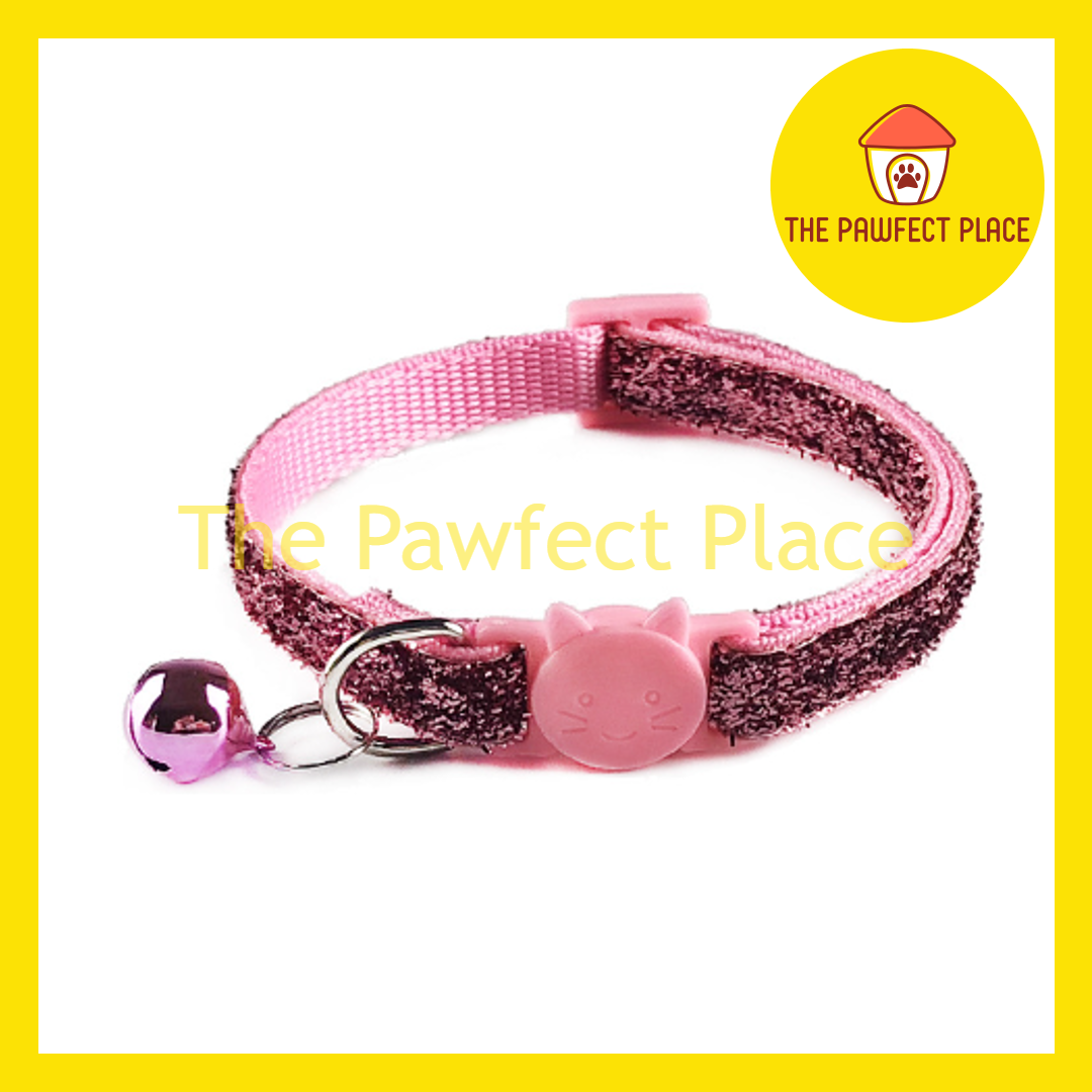 Pet Glitter Bling Bell Collar Pet Dog Cat Puppy Kitten Small Animal Fashion Rantai Kucing