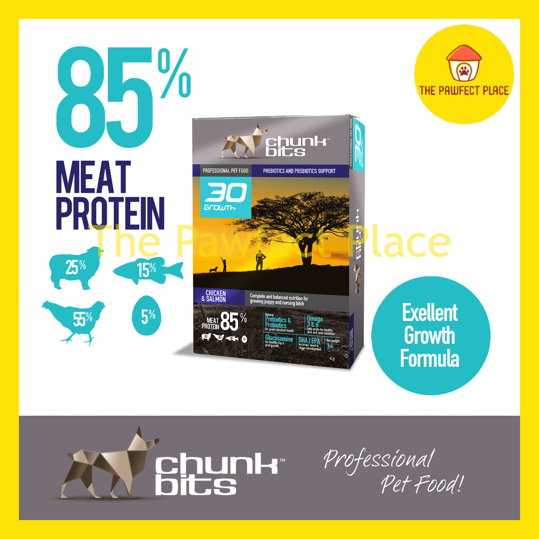 Chunk Bits Dog Food 1KG