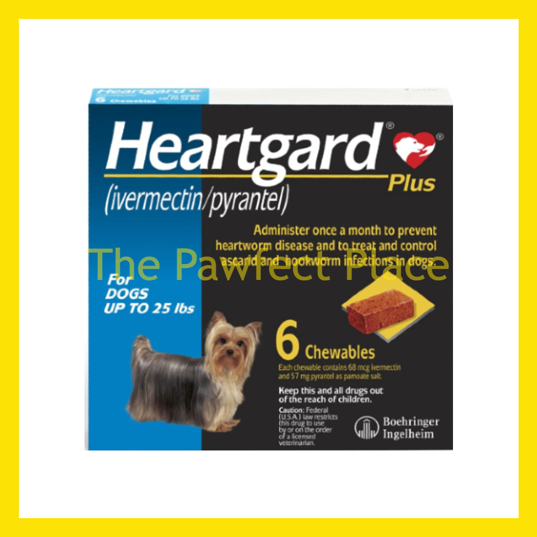 HeartGard Plus Chewables Tablets Heartworms Prevention Heart Disease Beef Favoured