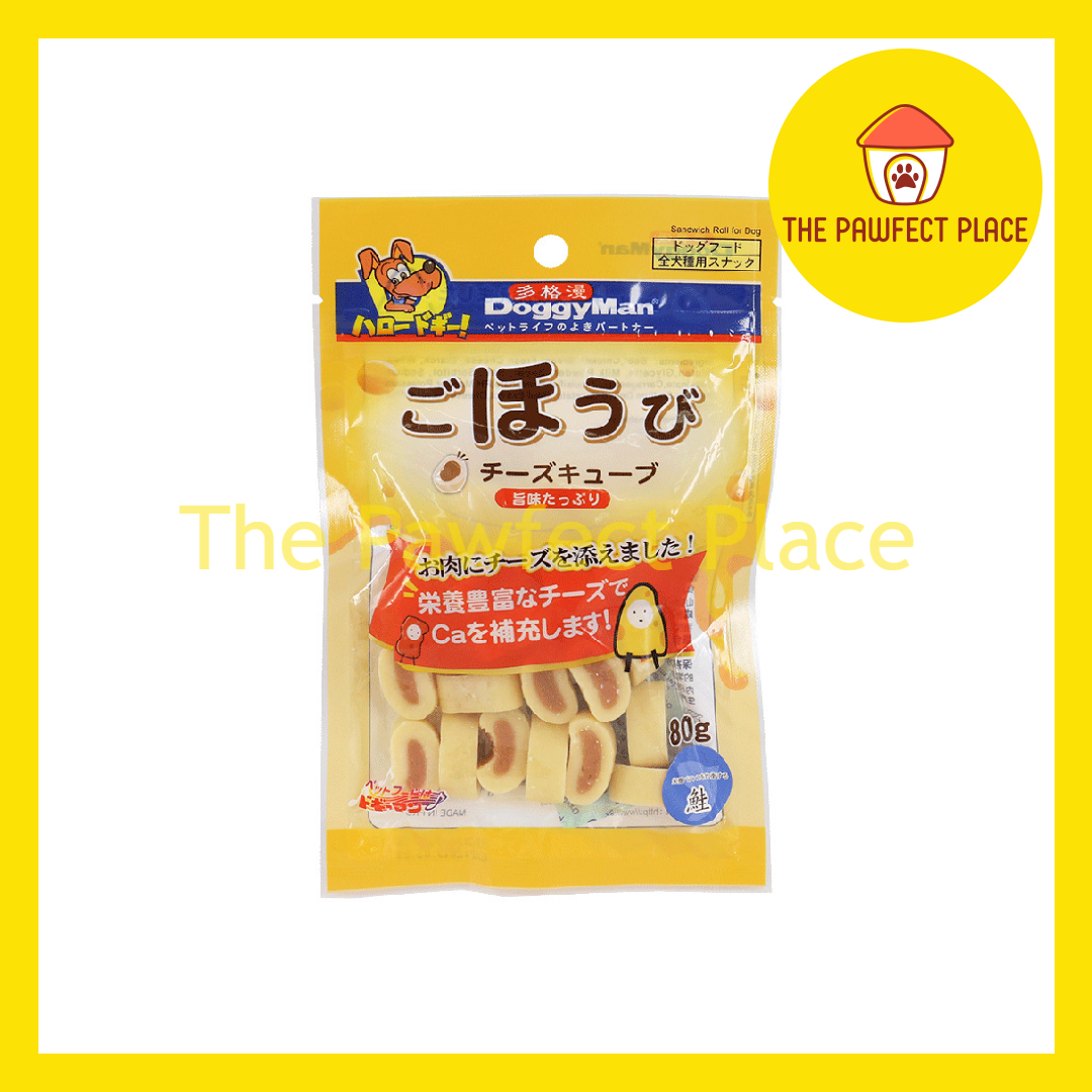 DoggyMan Cheese Roll Dog Snack 80g