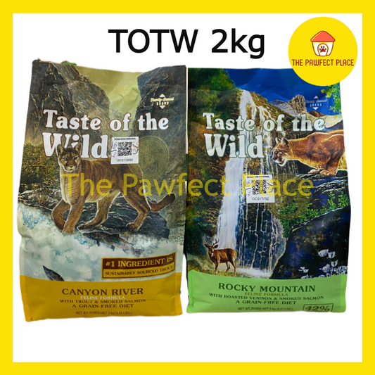 Taste Of The Wild Cat Food 2kg Repack 1kg 100% Original Rocky Mountain Canyon River Makanan Kucing Dryfood TOTW