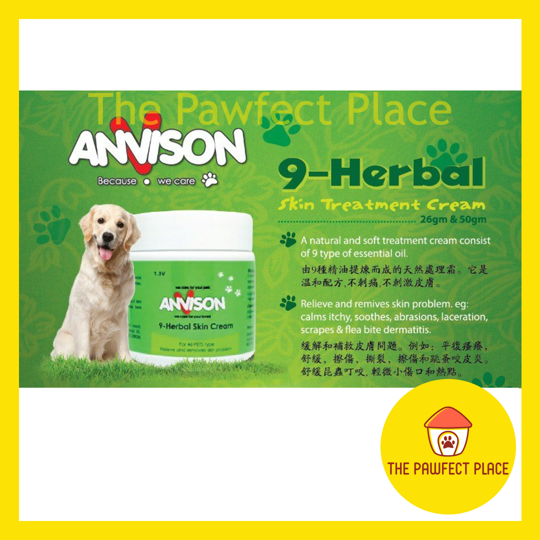 Anvison 9 Herbal Skin Cream (Dog & Cat) 26g & 50g